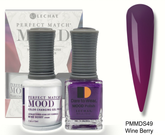 Wine Berry Mood Polish DUO - Gel Polish & Lacquer PMMDS49